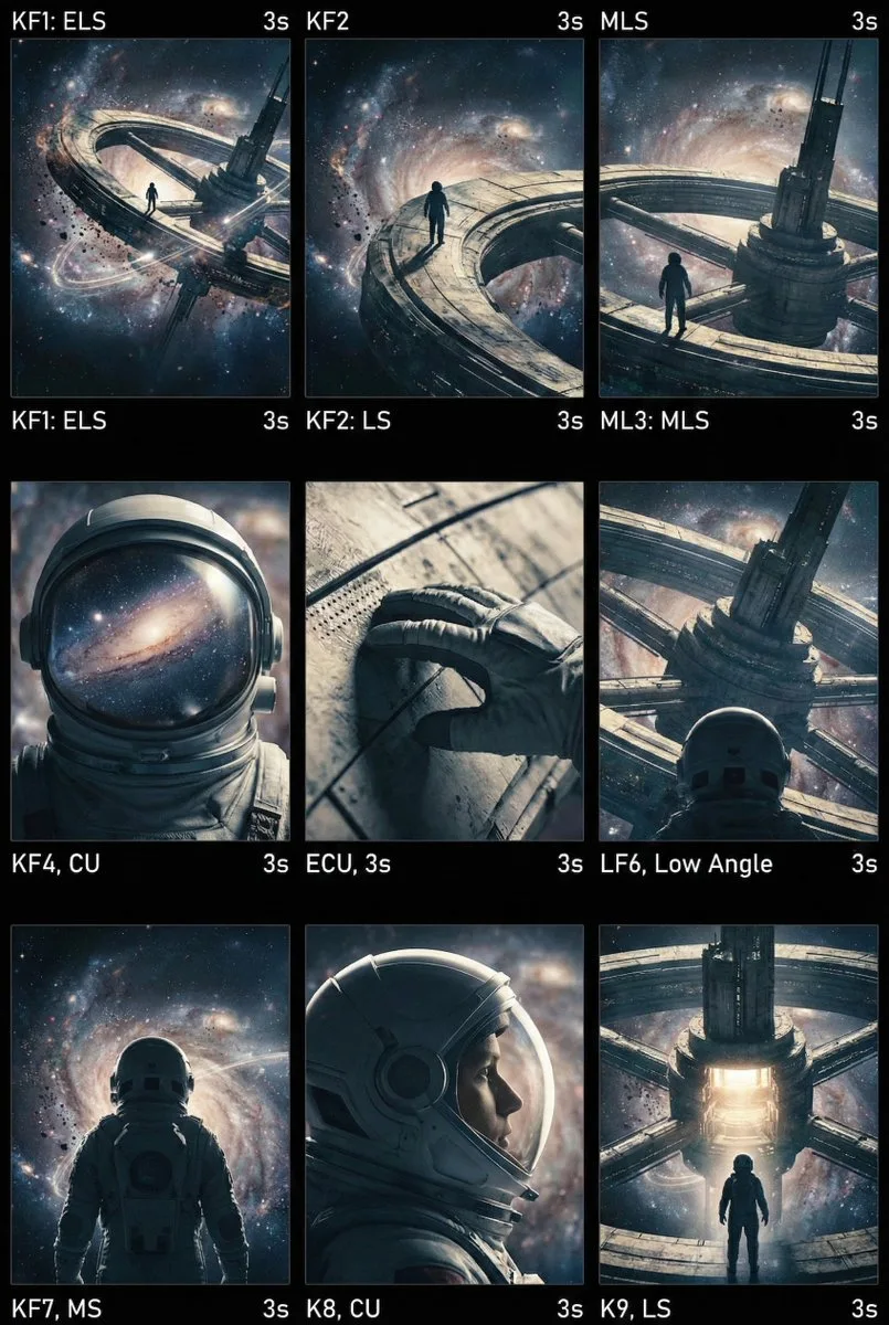 Hollywood trailer director storyboard expansion — Sonra