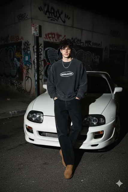 Midnight jdm streetwear flash
