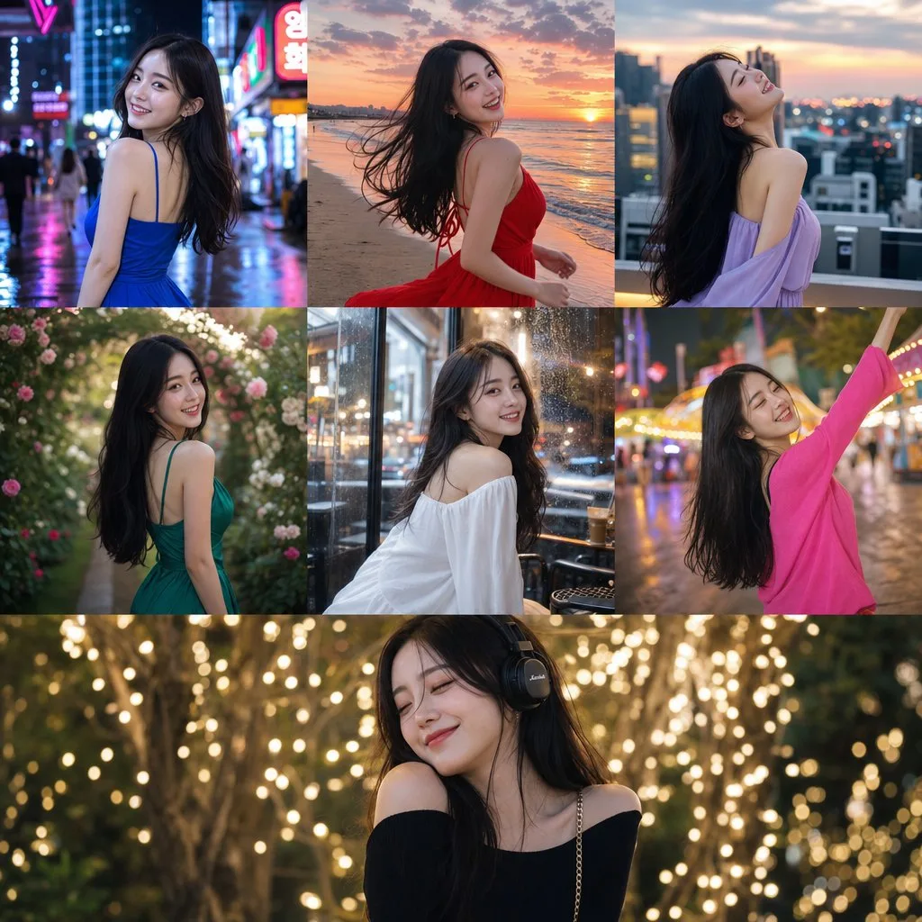 Cinematic korean girl lifestyle prompt — After