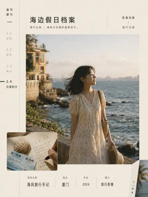 Chapter style image archive editorial poster