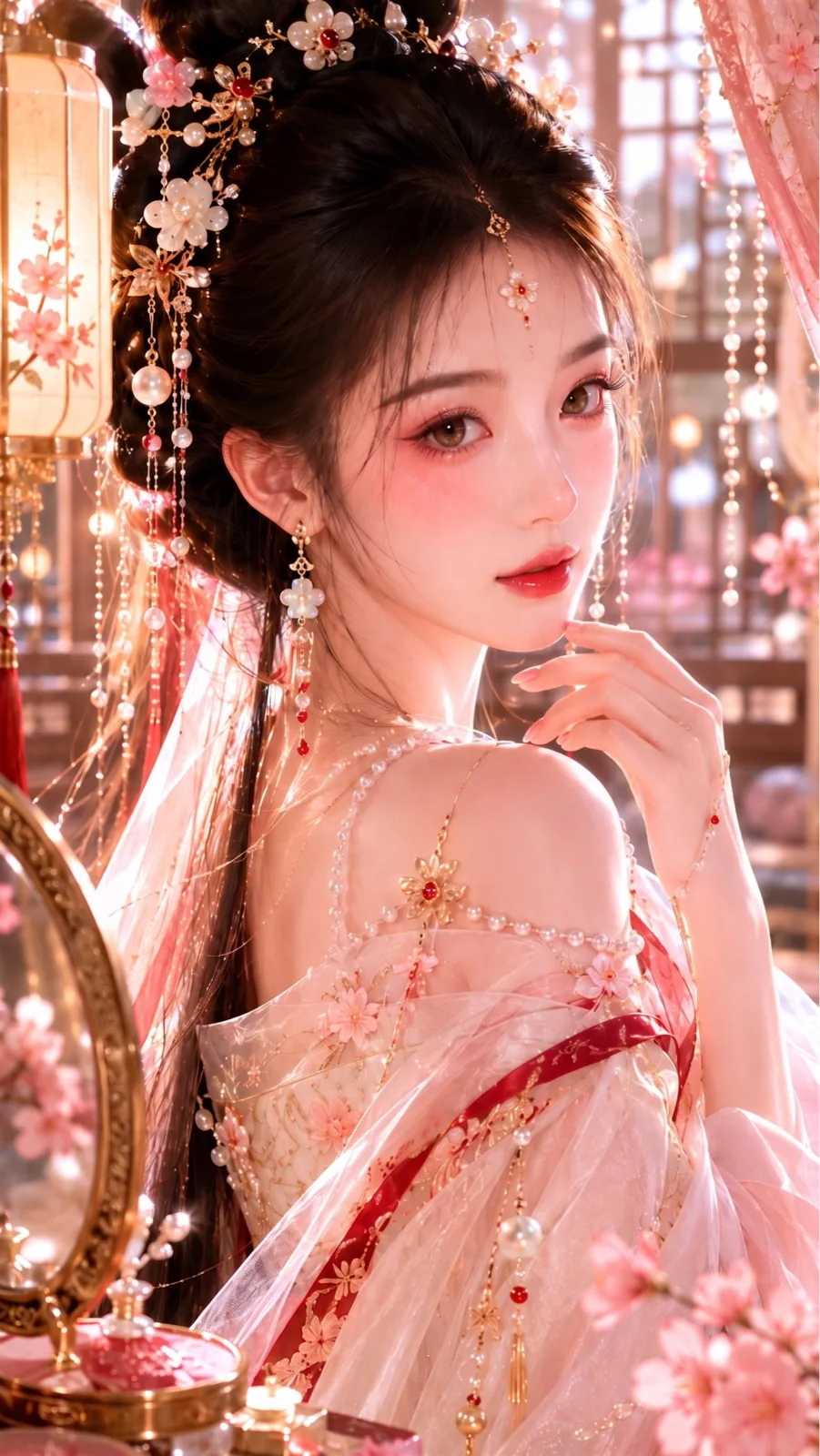 Ancient chinese noble lady glow makeup portrait — Sonra