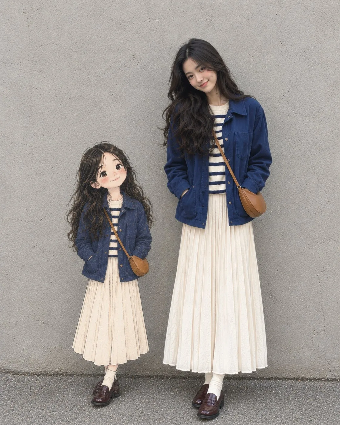 Fashion photography illustrated miniature counterpart — After