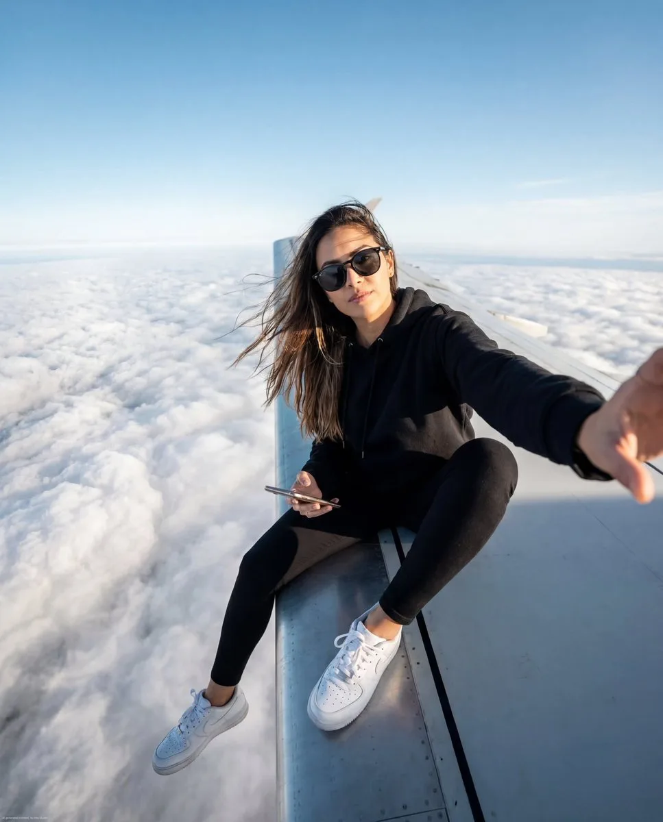 Cloud wing extreme selfie — Sonra