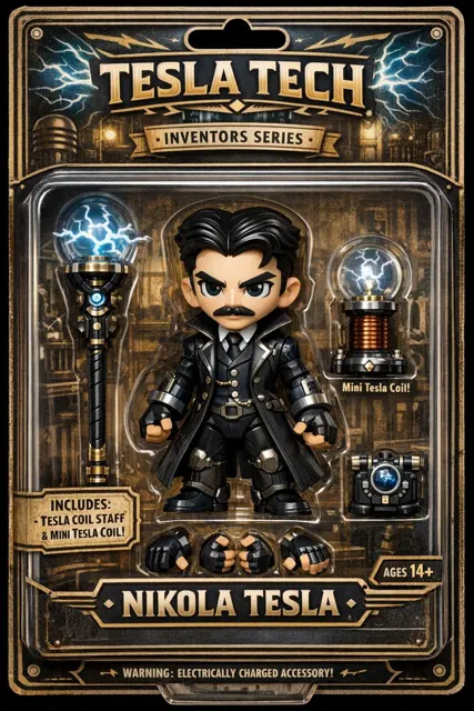 Tesla retro future toy