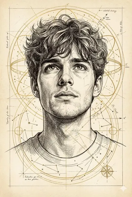 Starry geometric boy