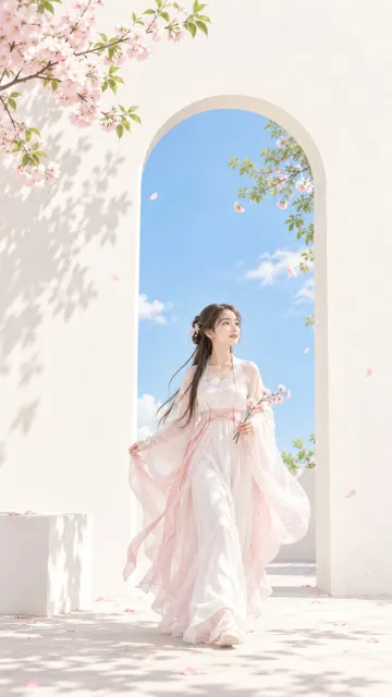 Eastern zen minimalist feminine clear poster