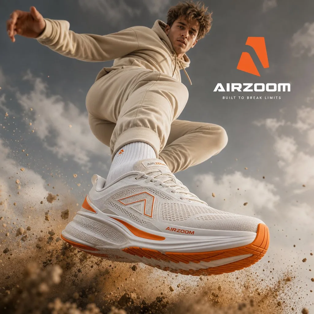 High impact sportswear campaign sneaker visual — Sonra