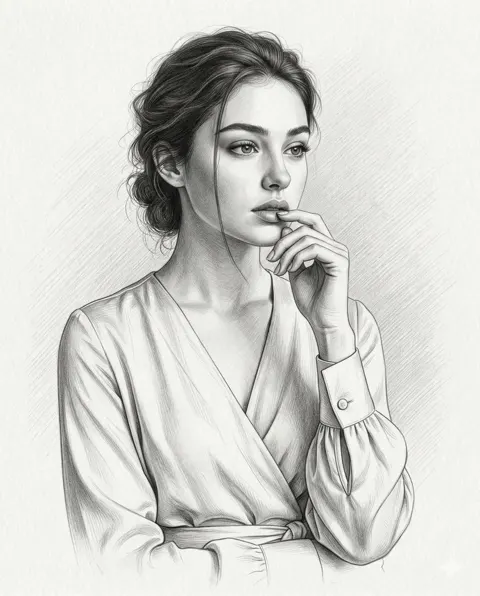 Ultra realistic graphite portrait