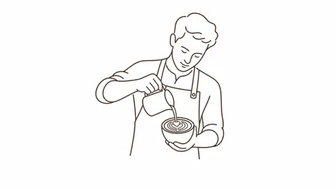 Premium monoline illustration style