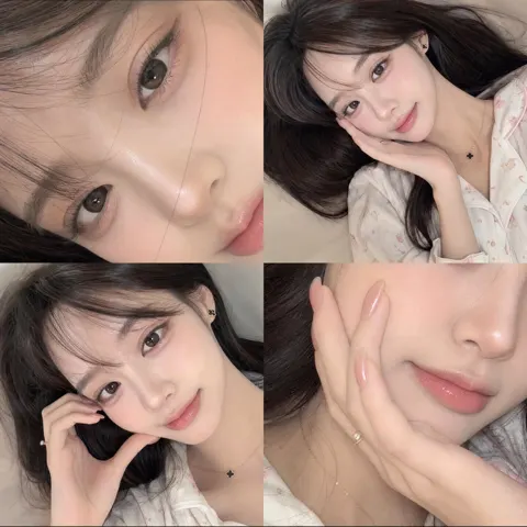 Iphone 17 pro max ultra realistic 4 panel selfie girl
