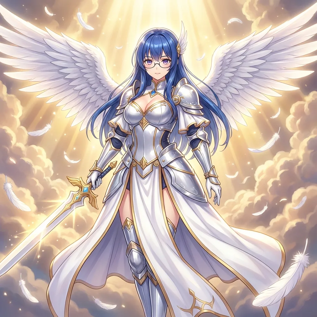 Majestic seraphim purifying holy light — After