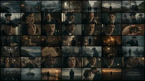 Fictional film 56 frames collage