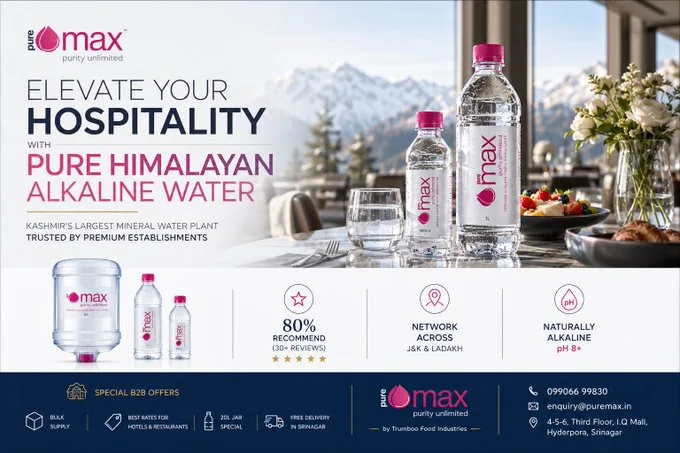 Poster of pure max water from kashmir2 — Sonra