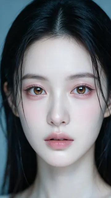 Extreme close up chinese beauty portrait cinematic
