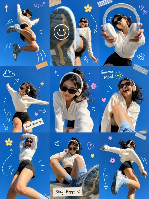 Gen z summer photo dump collage pinterest aesthetic
