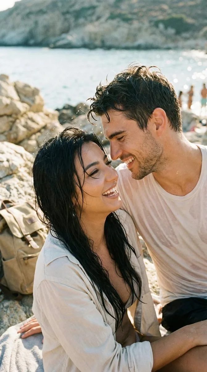 Salty summer romance aegean — Sonra