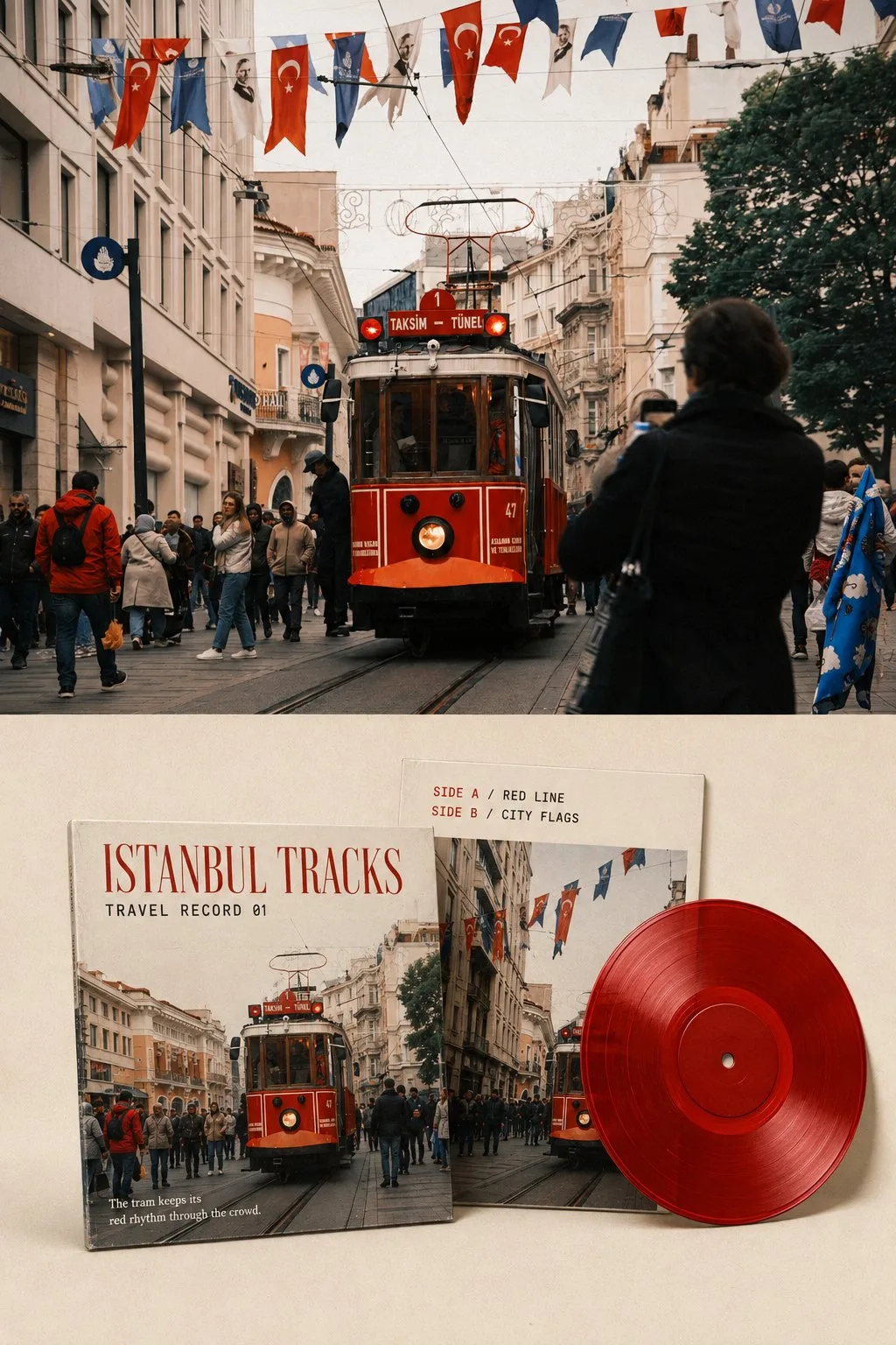 High end travel record visual archive poster — Sonra