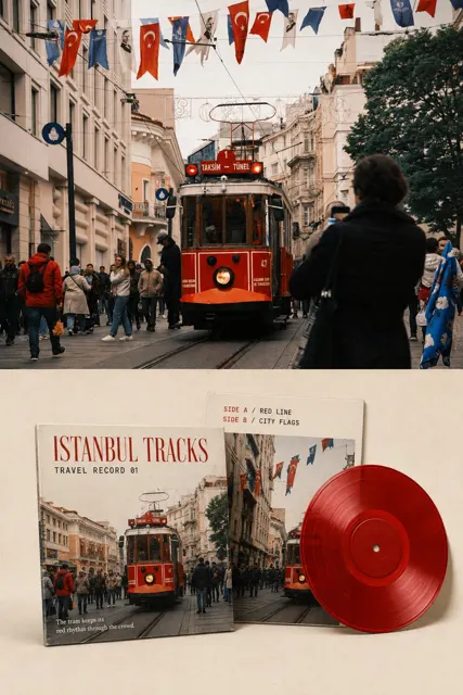 High end travel record visual archive poster