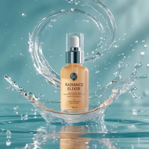 Luxury skincare fluid commercial