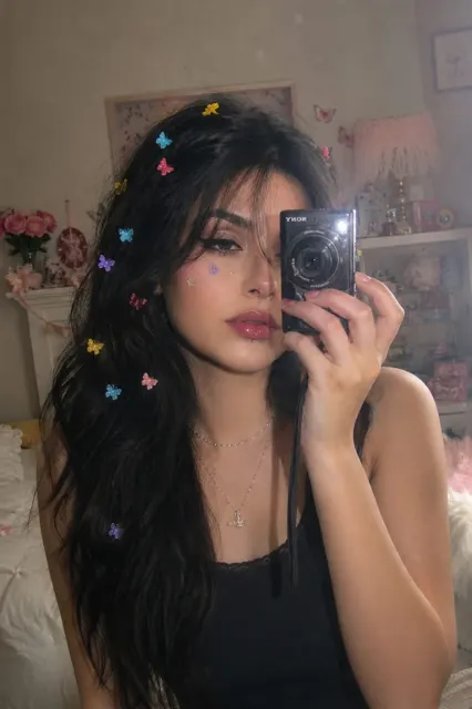 Vintage digital camera y2k mirror selfie