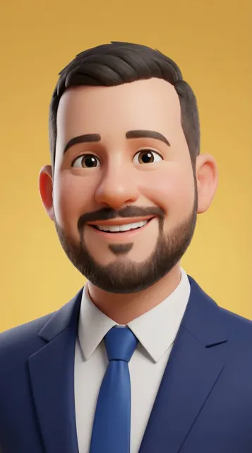 Pixar style sunny 3d avatar