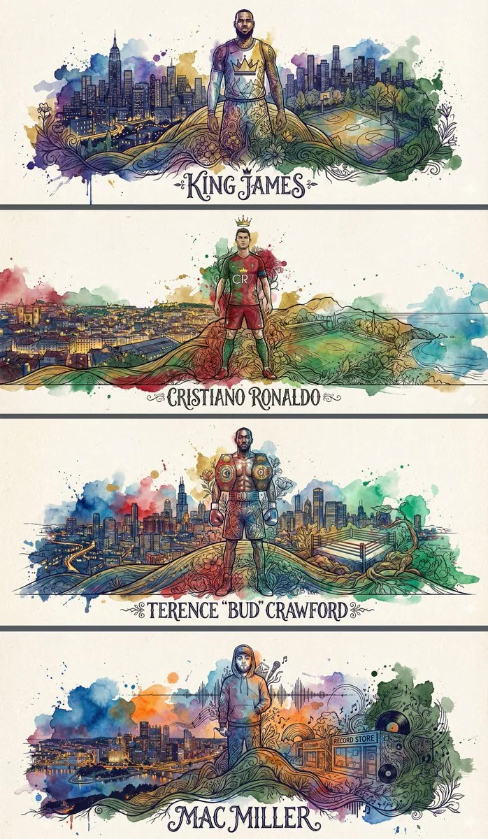 Intricate lineart personality key visual — Sonra