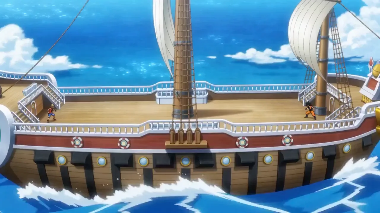 Luffy vs goku sunny showdown — After