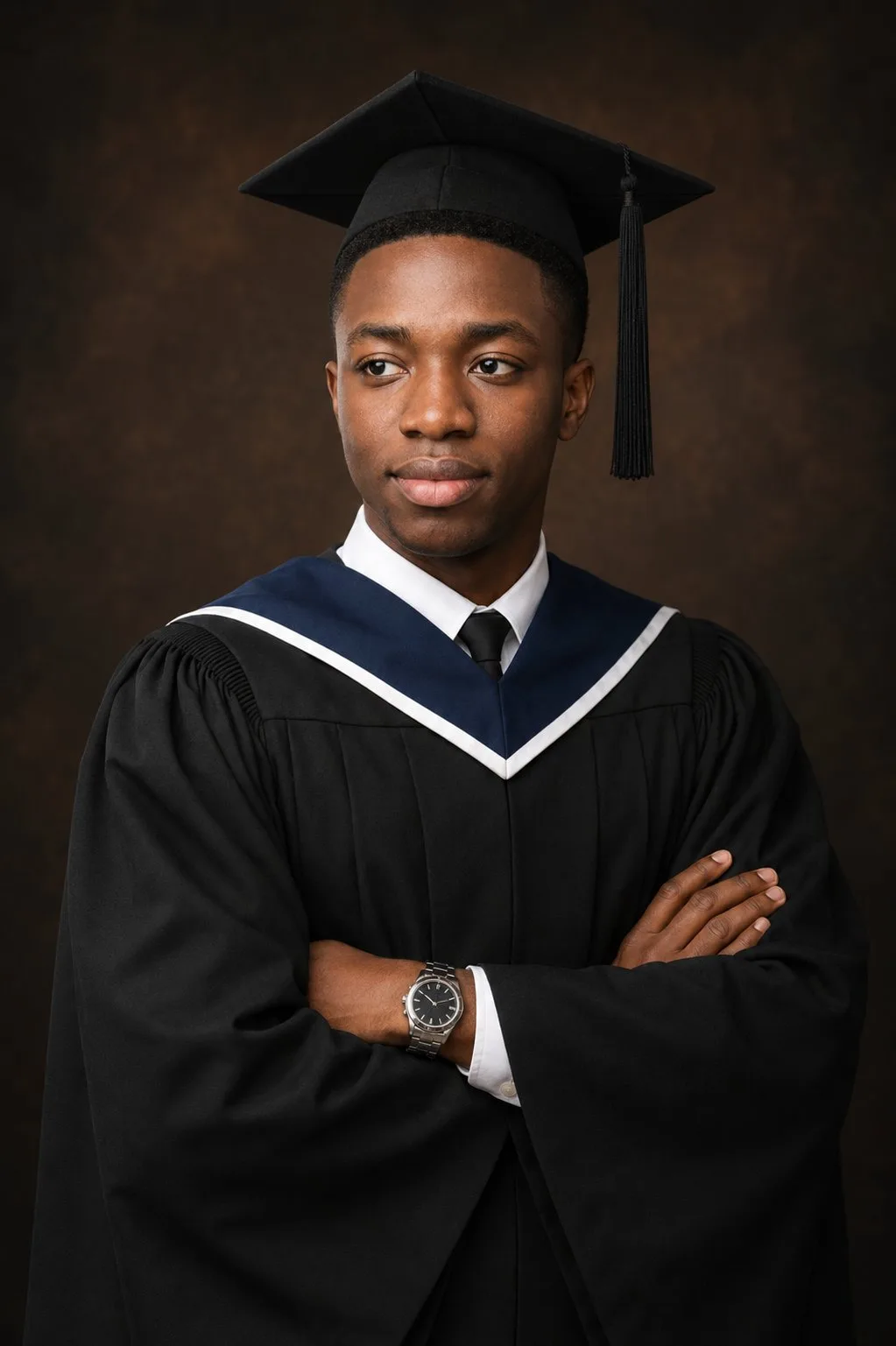Professional graduation portrait ai prompt — Sonra