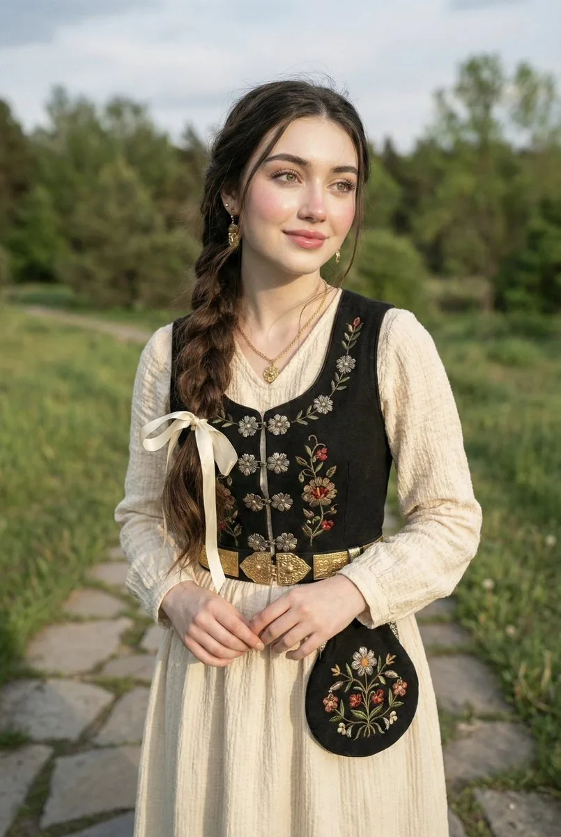 Outdoor sunlight traditional selfie — Sonra