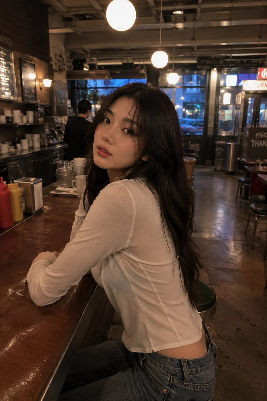 Lifestyle photograph woman bookstore iphone 16 pro — After
