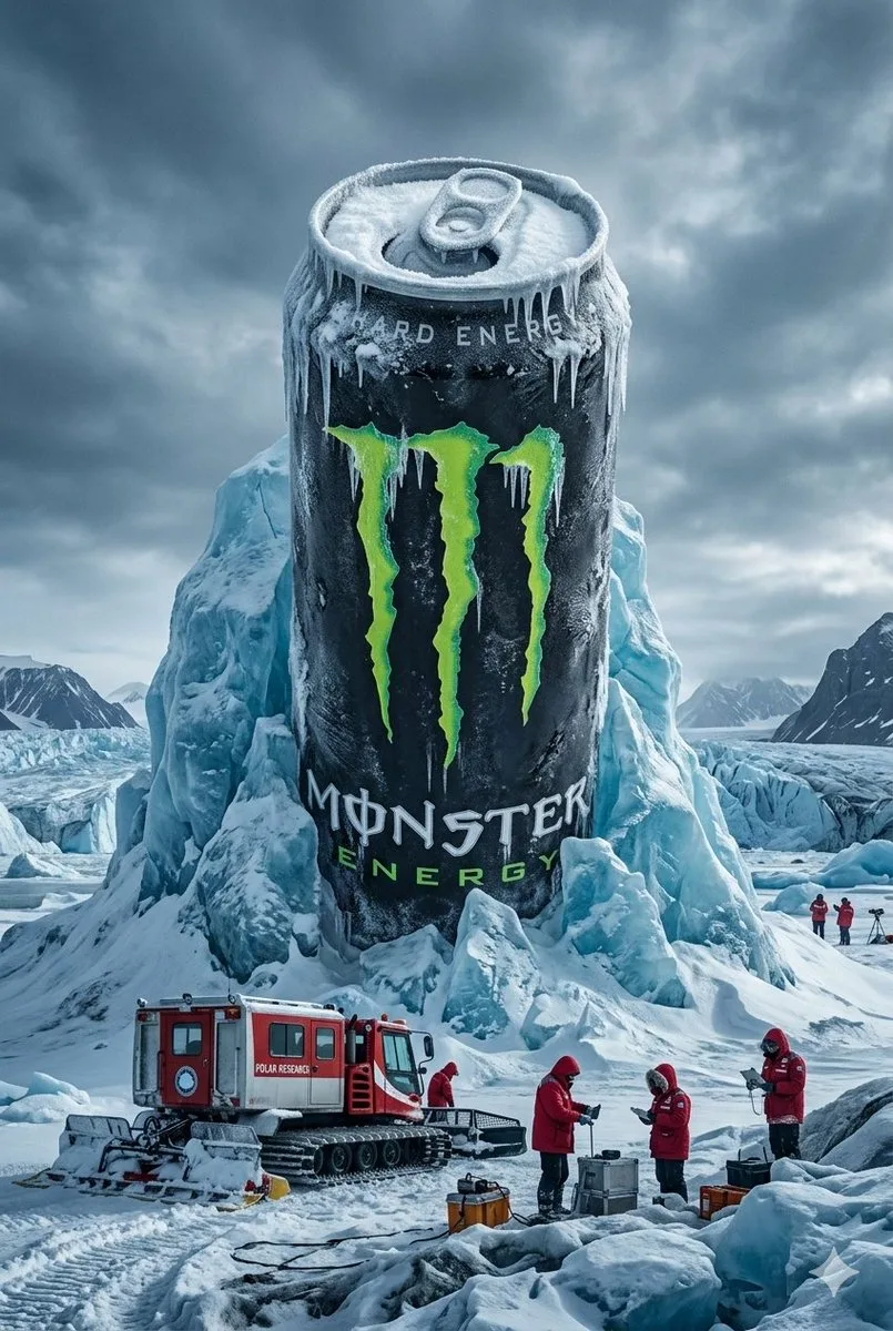 Arctic frozen giant monster can — After