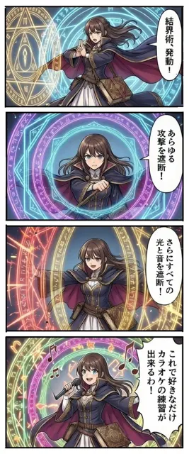 Floating magic dome barrier colors