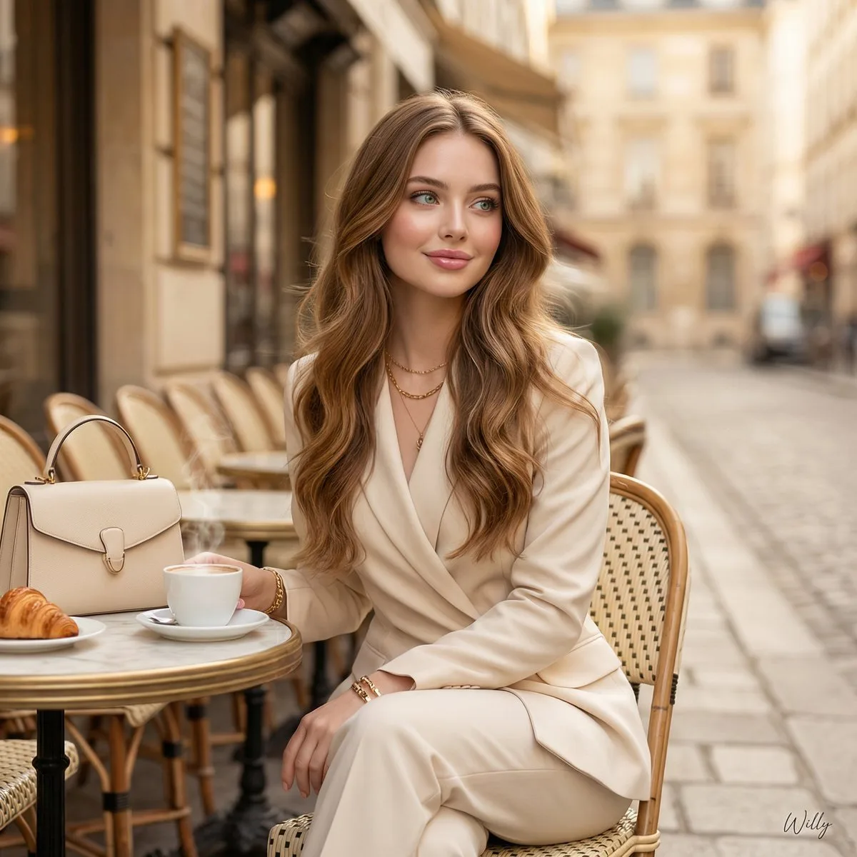 Parisian muse golden hour elegance — Sonra