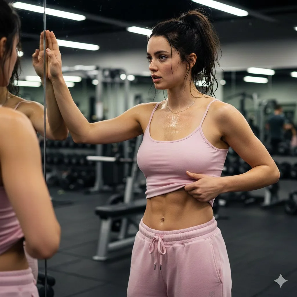 Mirror pink gym realistic — Sonra