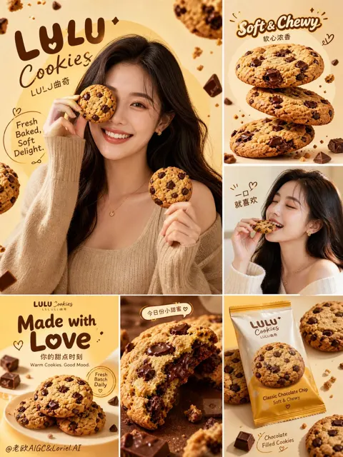 Lulu cookies premium brand board instagram style