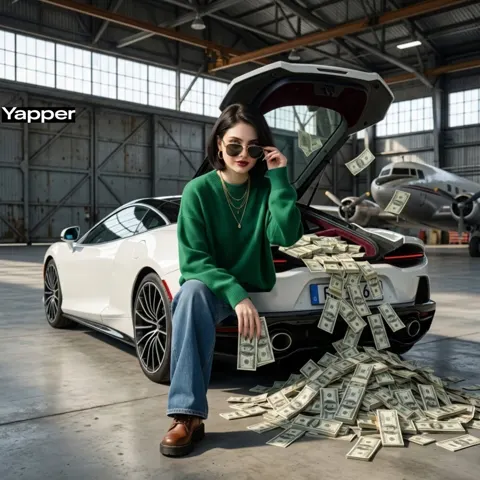 Cinematic hangar sports car boss