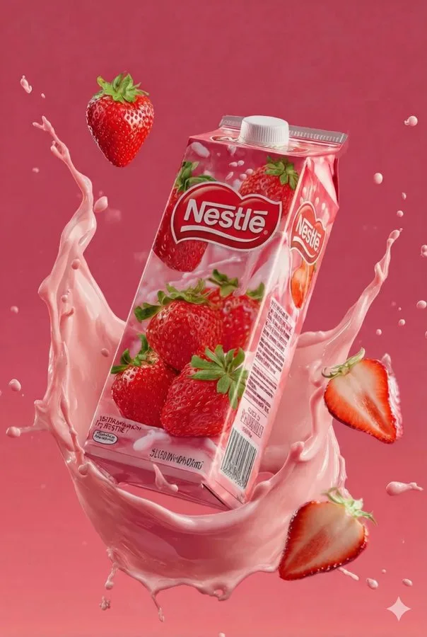 Strawberry juice commercial pack — After