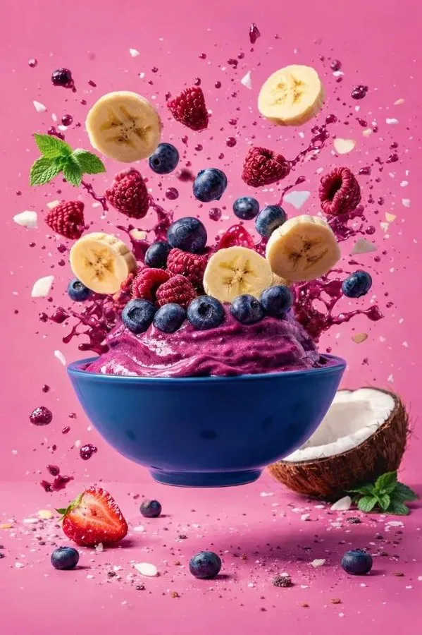 8k suspended food splash — After
