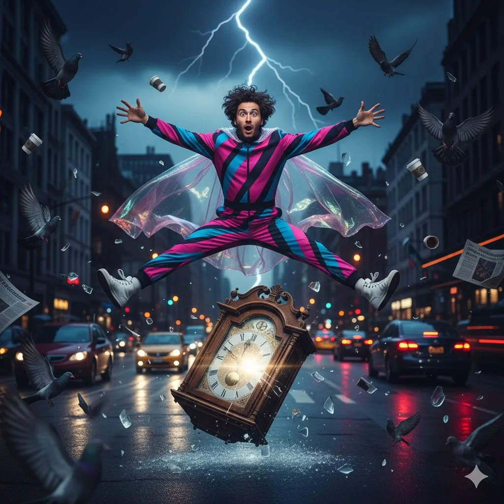 Cinematic athletic jump freeze — After