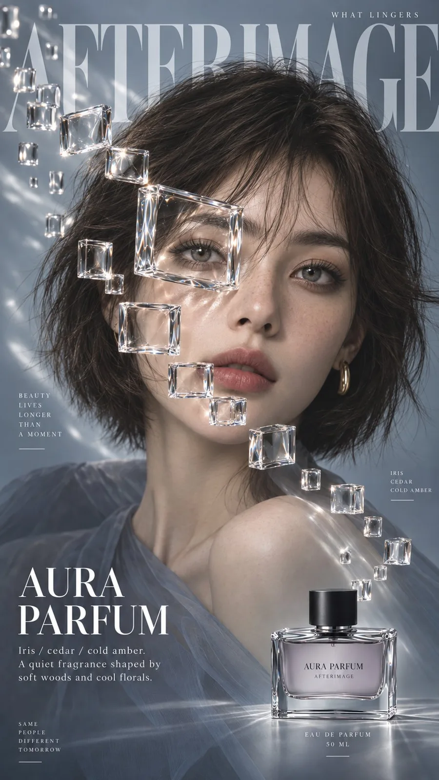 Premium floating optical units editorial campaign — Sonra