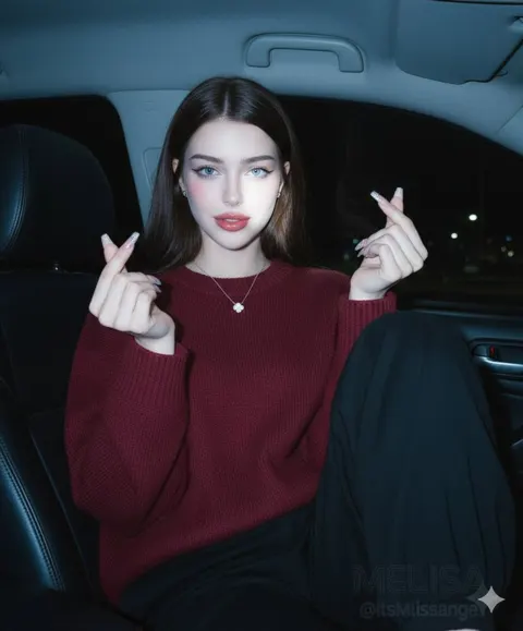 Vintage y2k car flash red sweater
