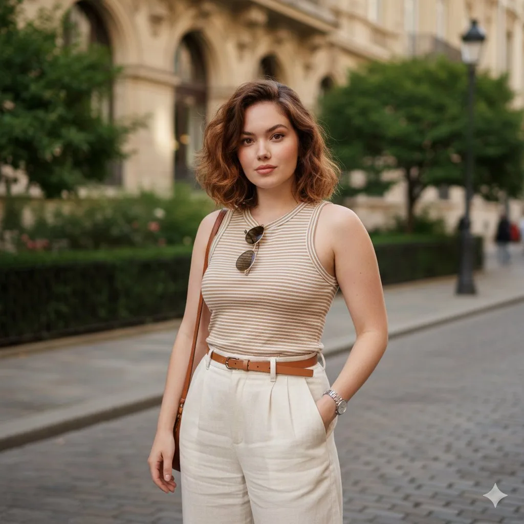 Afternoon street fashion portrait — After