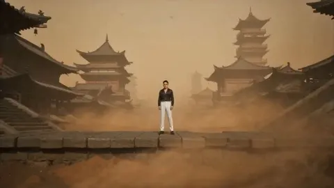 Japanese anime act wasteland master cinematic battle