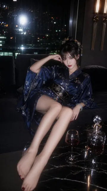 Ccd flash fashion editorial kimono robe