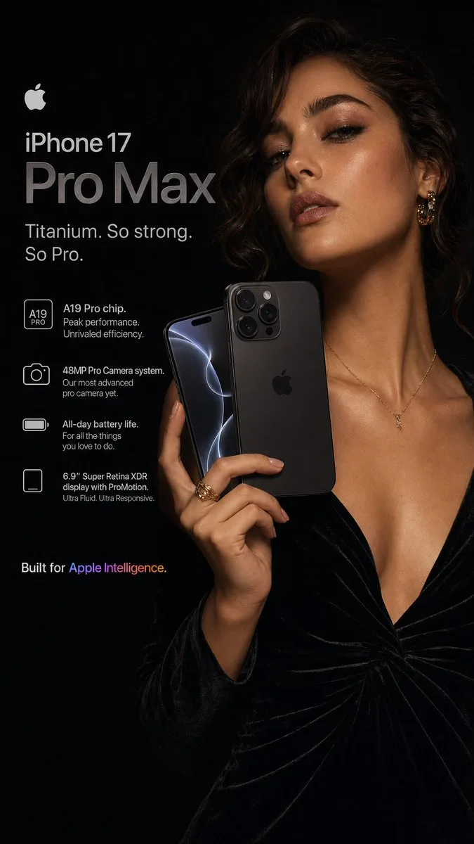 Dark moody phone ad — Sonra