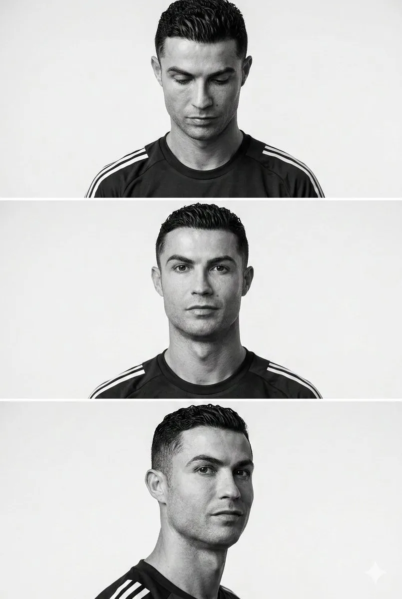 Minimalist bw men triptych — After