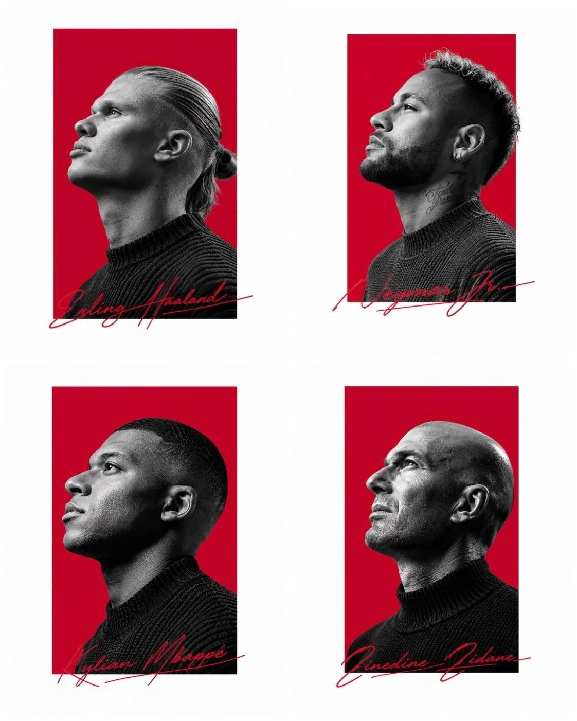 Premium sports editorial poster monochrome grid — Sonra