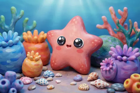 Kawaii starfish ocean dream