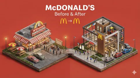 Miniature before after diorama
