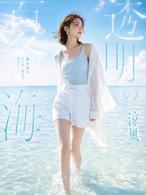 Summer clear airy commercial visual poster